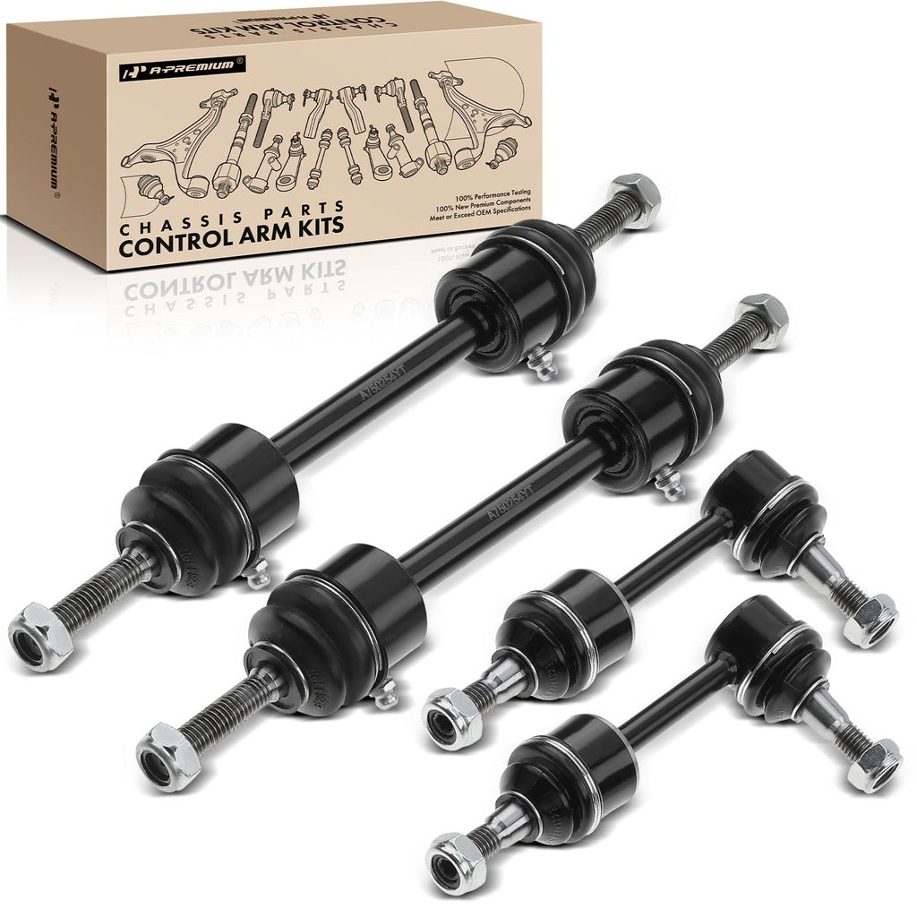 A-Premium Front & Rear Sway Bar Links Kit Stabilizer Bar Links