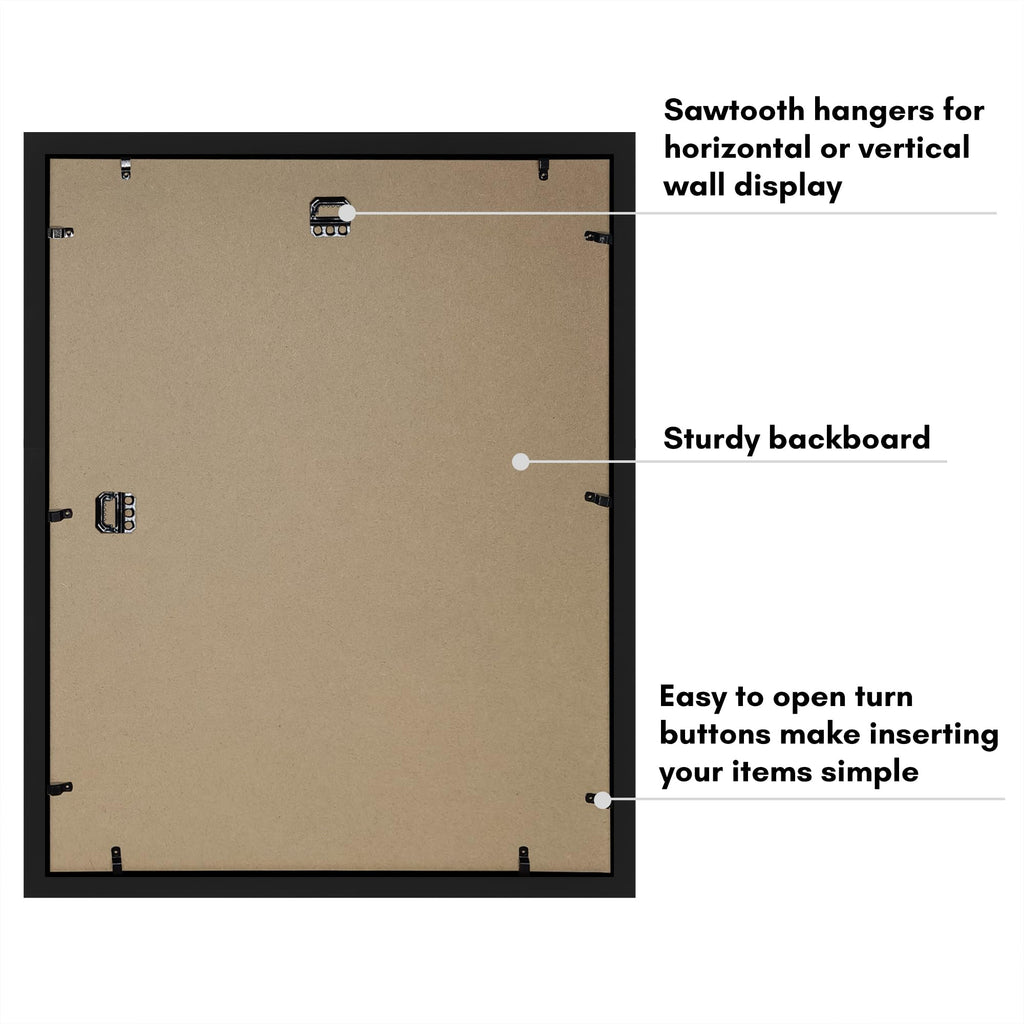 16x20 Shadow Box Frame - Engineered Wood - Black