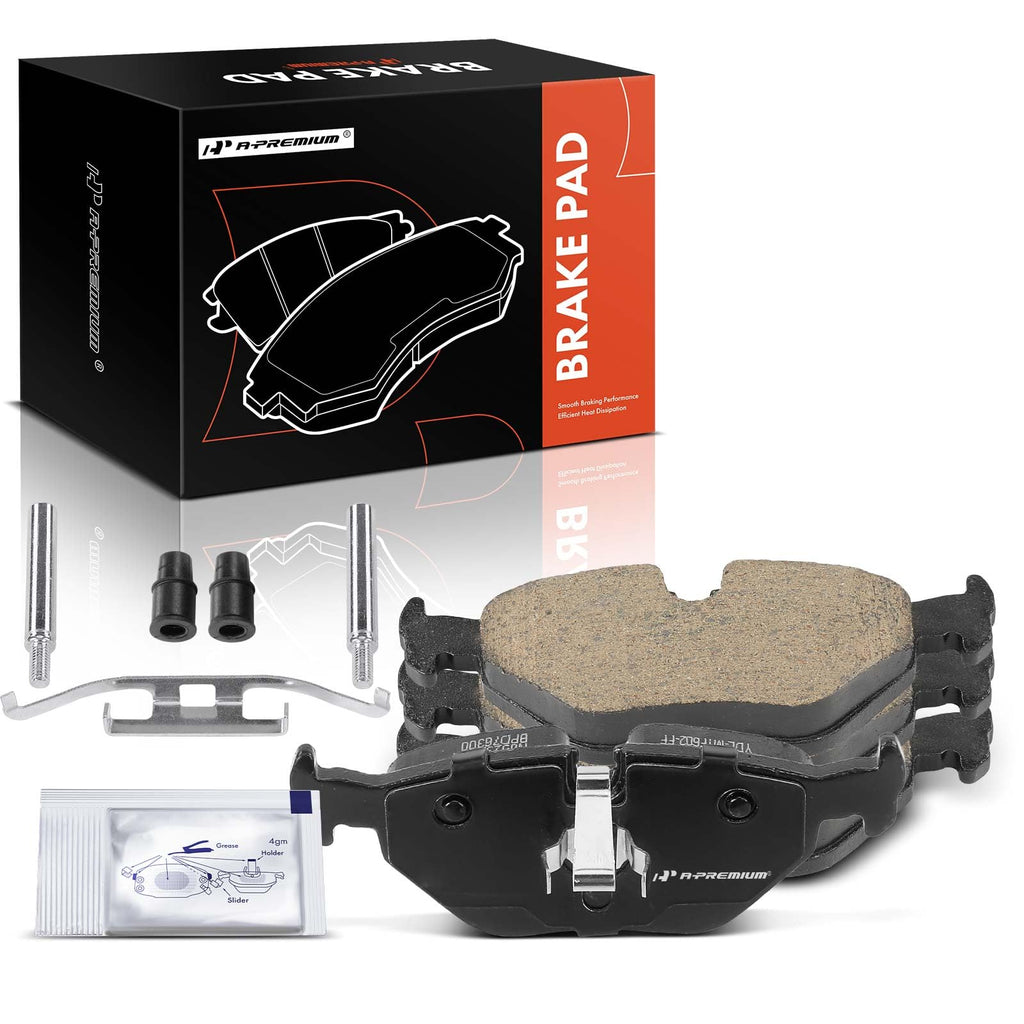 A-Premium Rear Ceramic Brake Pads Compatible with BMW & Saab