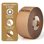 Water Activated Tape Fiber Reinforced Gummed Tape 2inch x 165ft