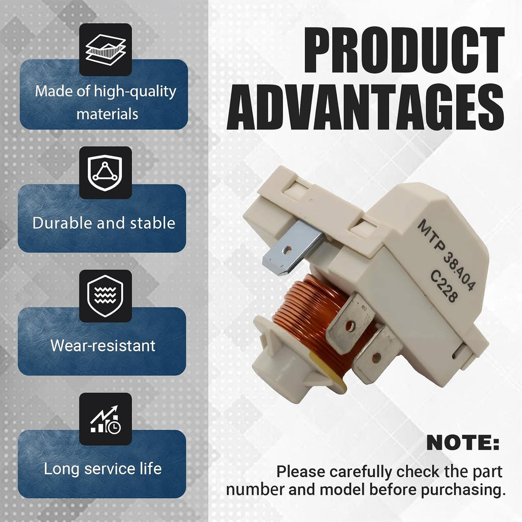 WR07X10084 Refrigerator Compressor Start Relay for GE Refrigerators