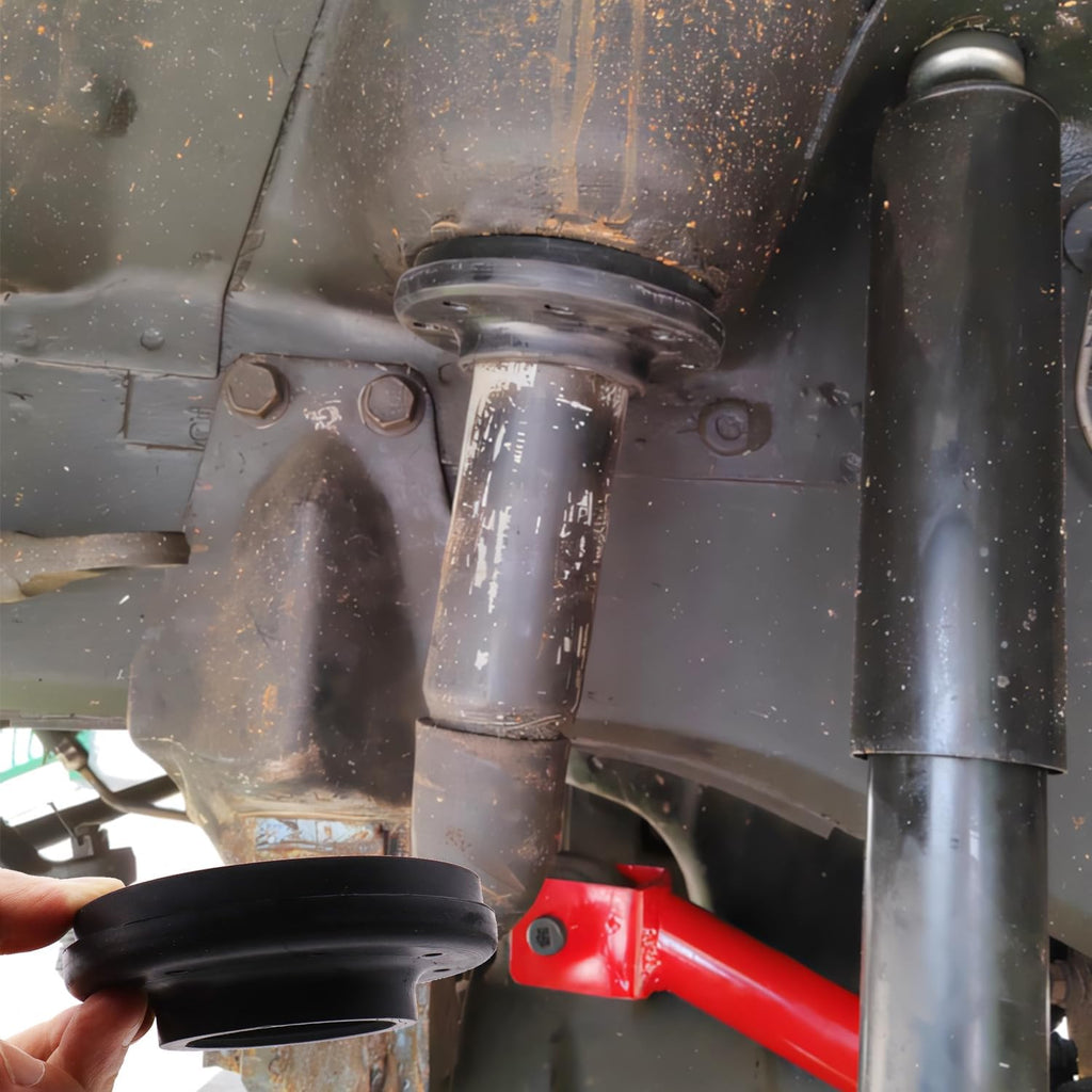 Front Upper Coil Spring Insulators, Coil Spring Isolators Compatible with 1984-2001 Cherokee XJ, 93-98 Grand Cherokee ZJ, 97-06 Wrangler TJ, 86-92 Comanche MJ, 84-90 Wagoneer (Front Upper)