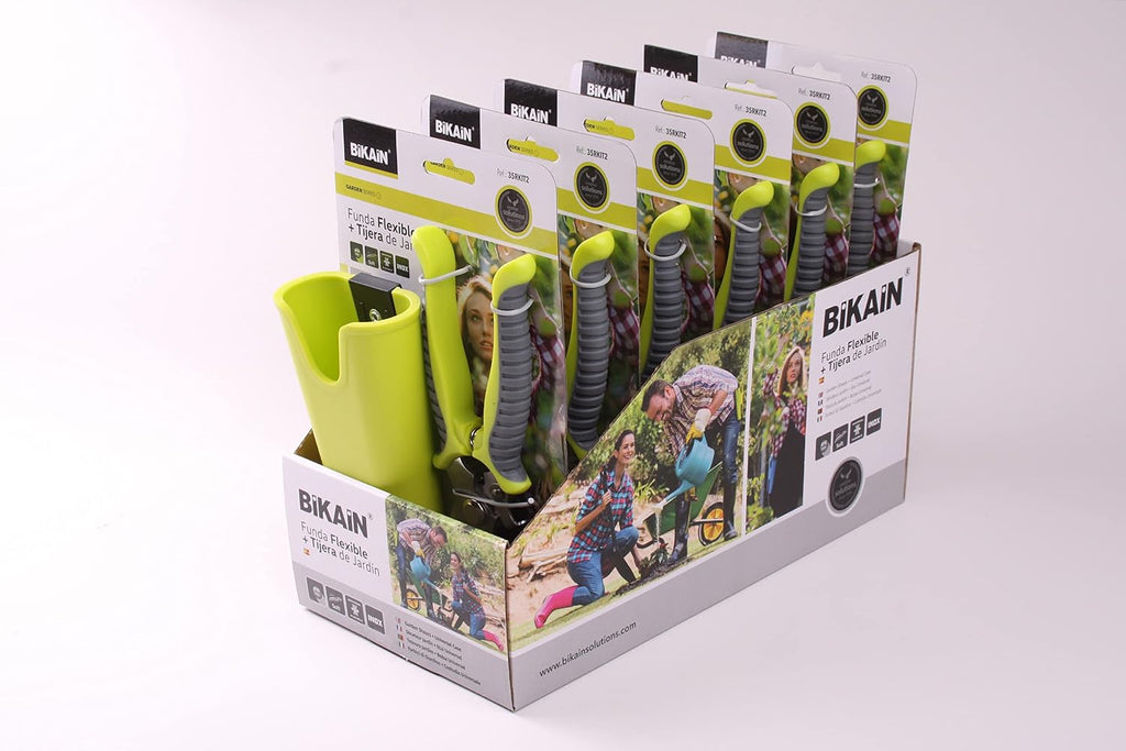 Bikain Bypass Pruning Shears with Silicon Sheath - Multi-Purpose Gardening Scissors Ideal for Floral Shears, Plant