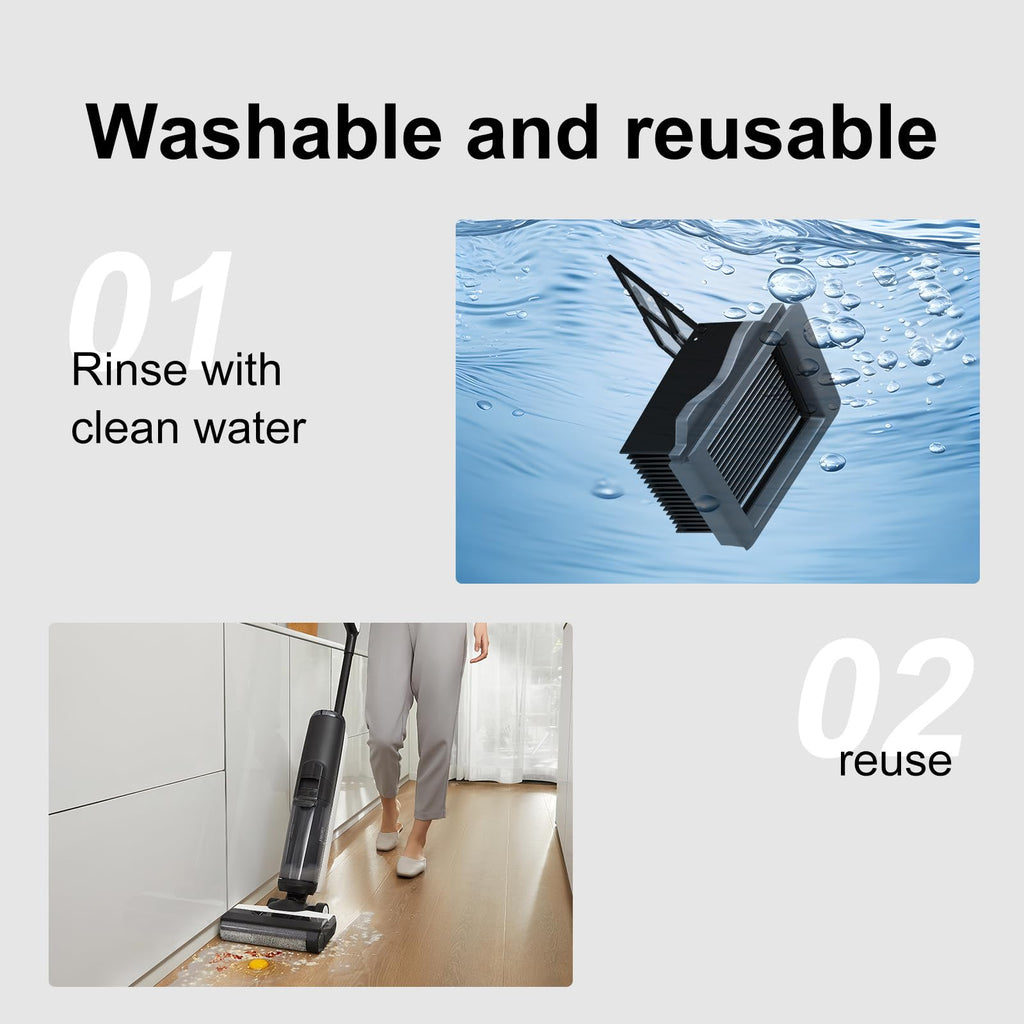 10 Pcs Vacuum Filter Replacement Compatible with Tineco S3 & S5 Mop