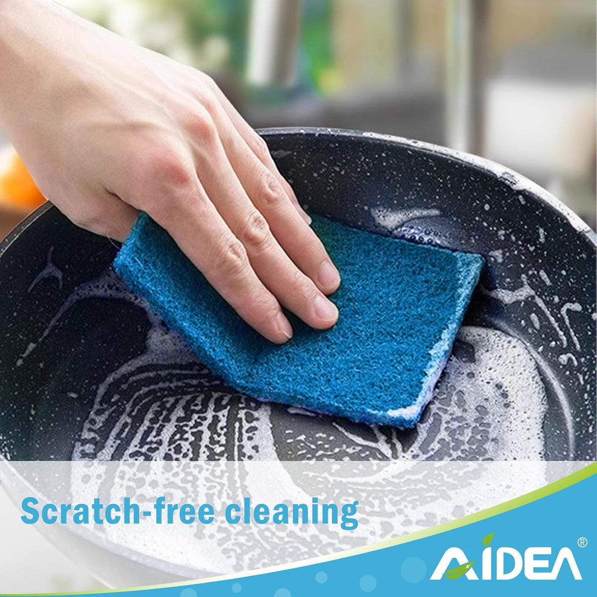 Non-Scratch Scouring Pads 24PK, Dish Scrubber Pads, 5.5in*3.5in