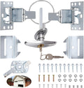 Garage Door Security Kit with Keyed Handle, T-Handle Lock for Garage Door, Overhead Garage Door Lock Assembly