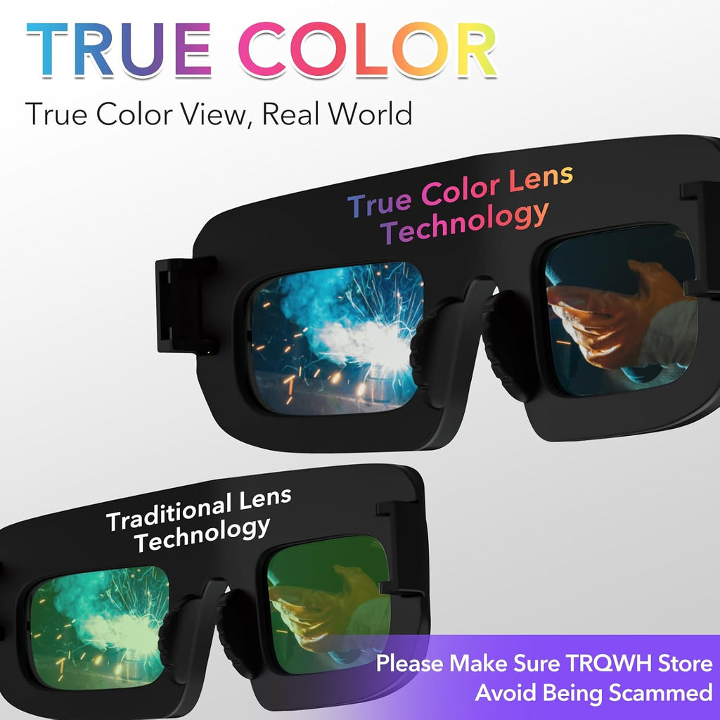 Welding Glasses Auto Darkening Safety Goggles Solar True Color Welder Glasses Eyes Protective PC Lens Welder Mask