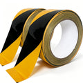 2 Inch Black & Yellow Hazard Tape, Caution Tape Roll, Safety Stripe Tape for Floor Marking, L110FT*2=220FT, Strong