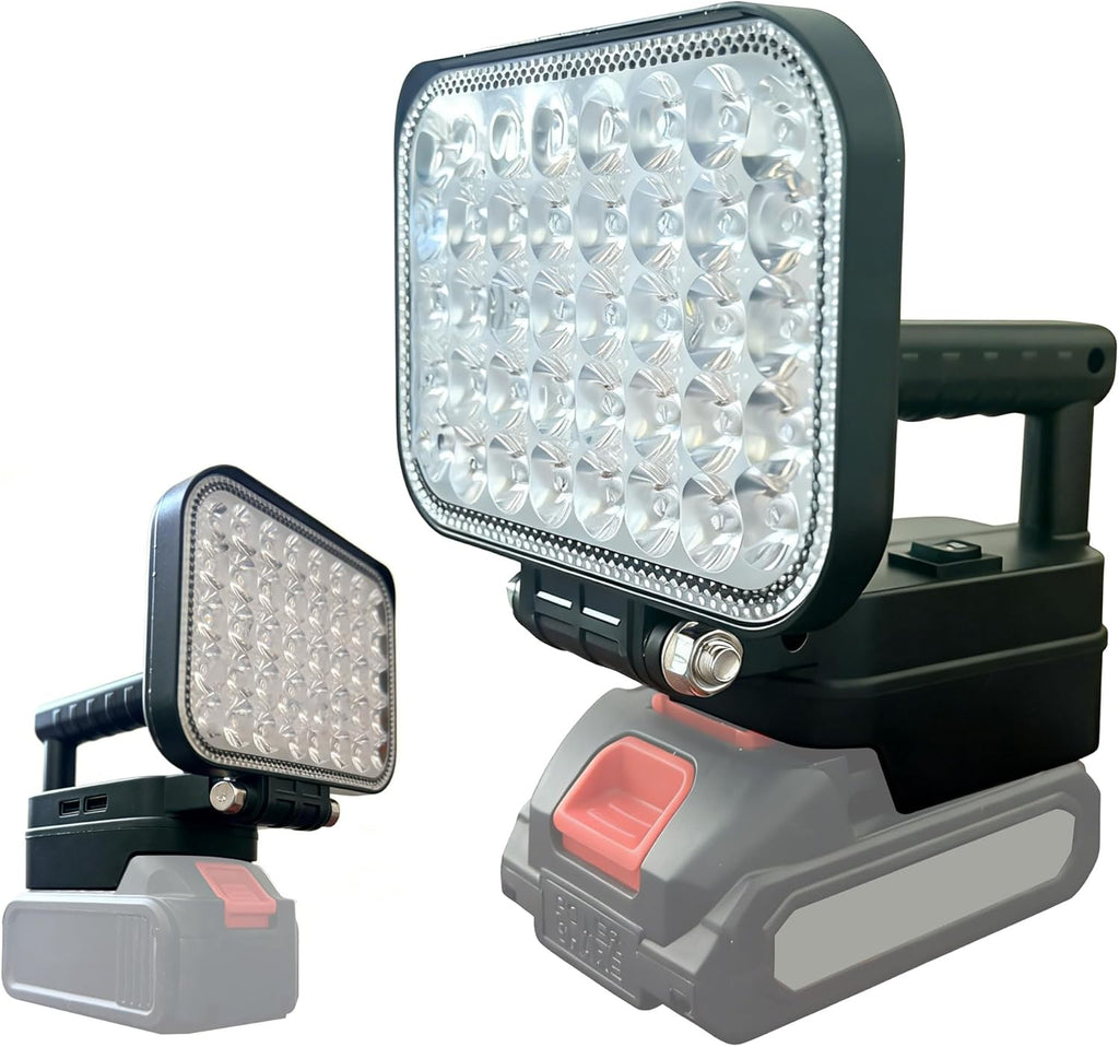 LED Work Light-Compatible with Makita 18V-LXT series batteries,Cordless LED Work Light has 2 USB connectors.Battery