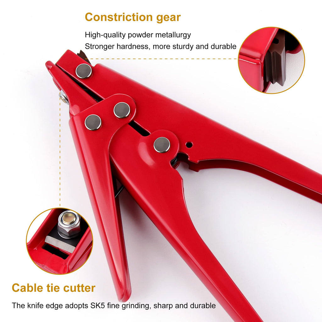 Knoweasy Cable Tie Tool for Ties up to 0.37 Inches, for Cable Management