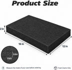 Pick and Pluck Foam 2 Pack, 16 x 12 x 2 In Foam Inserts for Cases