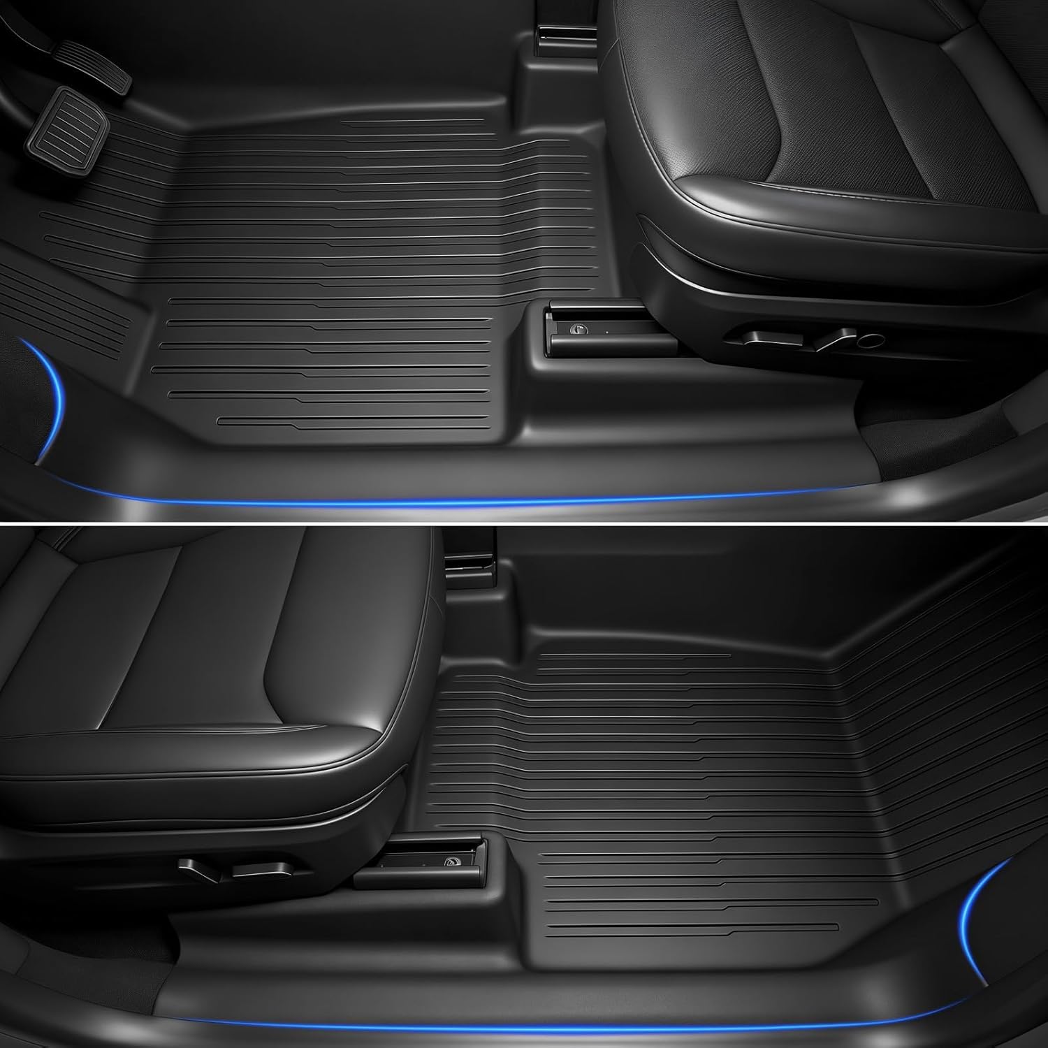 2025 2026 Tesla Model Y Juniper Floor Mats & Accessories & Extra-Thick TPE Cargo Liners, 9 PCS CabinProtect Pro Kit