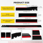 2PCS Universal Car Side Skirts, 86.6" Side Skirts Splitter Lip