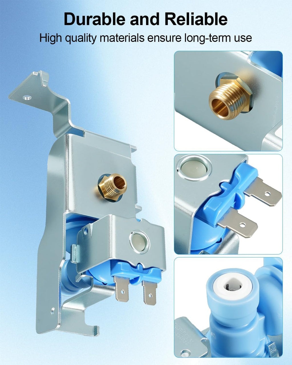 Water Inlet Valve Assembly Fit for GE Refrigerator Replace AP5669367