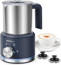 Milk Frother, 4 in 1 Electric Milk Steamer, 16.91oz/500ml Automatic Warm and Cold Foam Frother for Coffee, Latte
