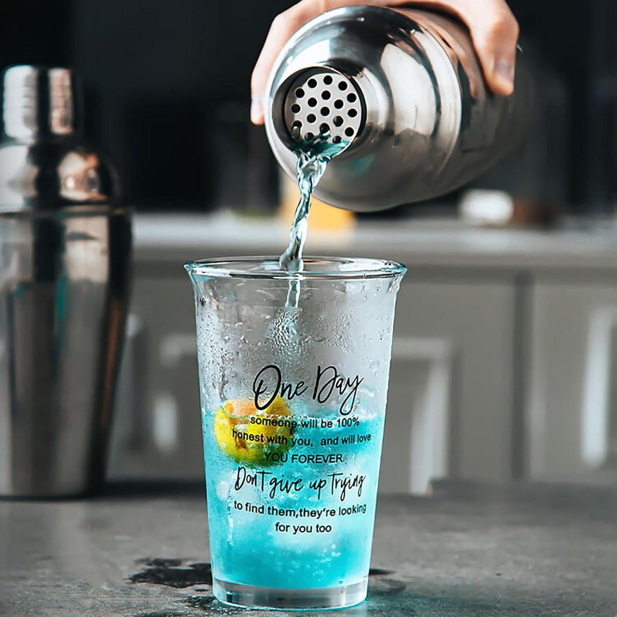 6-Piece Cocktail Shaker Set, Bartender Kit, Drink Shaker, Bar Set