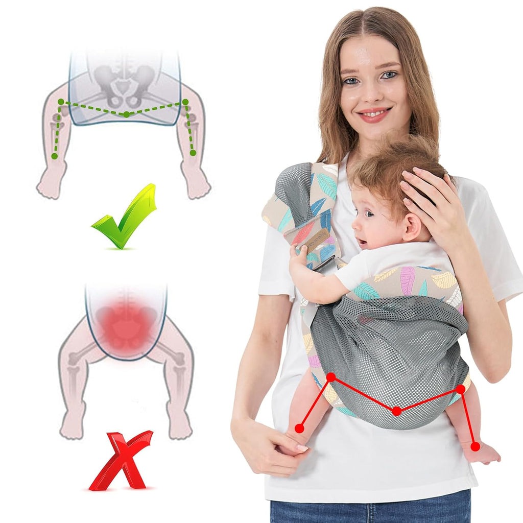 Baby Carrier Sling Toddler Holder Newborn Carriers Wrap Straps Blue | Ergonomic Portable Infant Carrier Wrap Sling
