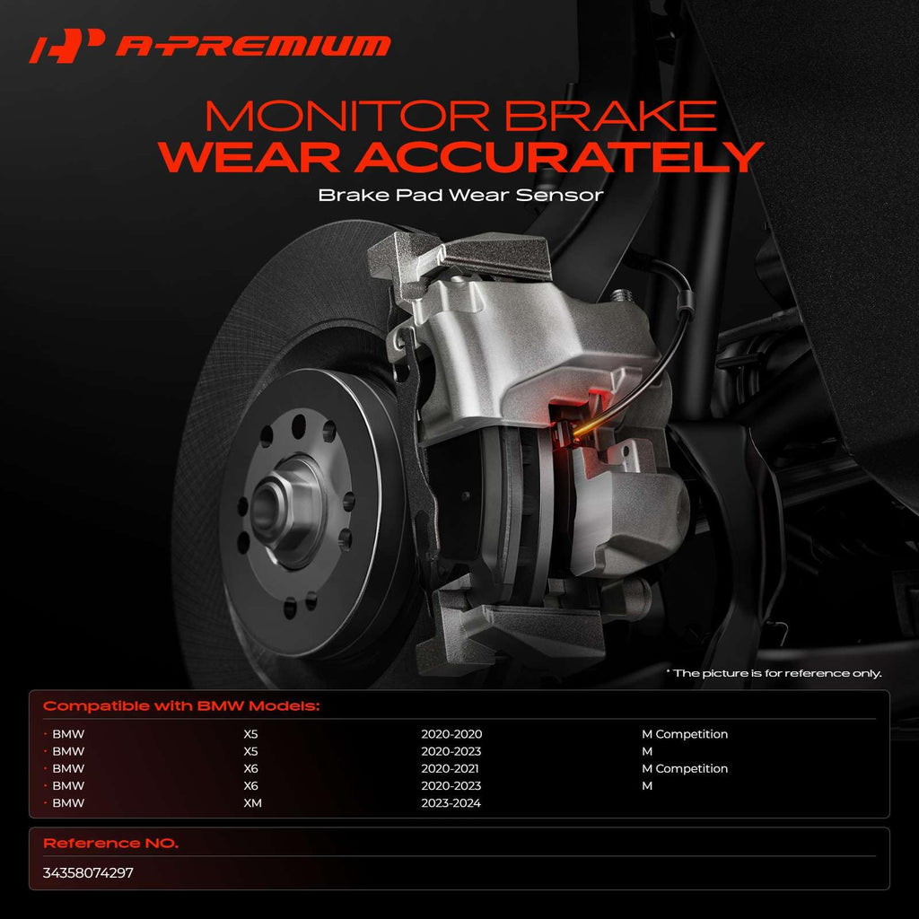 A-Premium Front Brake Pad Wear Sensor Compatible with BMW Models