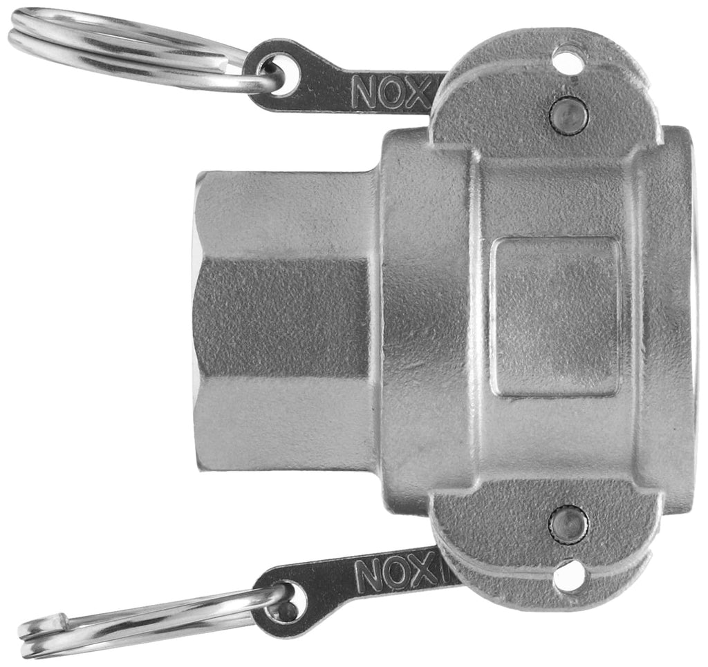 Dixon Valve & Coupling G200-D-SS Investment Cast Stainless Steel 316 Global Type D Cam and Groove Hose Fitting, 2" Socket x 2" NPT Female