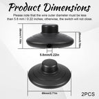 Trinkrittey 2-Pack Floor Foot Switch, Foot Pedal Switch