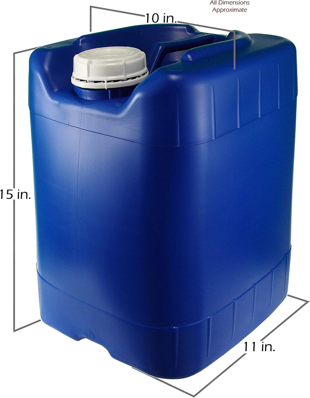 5 Gallon Samson Stackers, Natural, 8 Pack (40 Gallons), Emergency Water Storage Kit with One Bonus Spigot