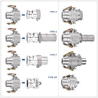 Kozelo Type DP 1" Aluminum Dust Plug Cam Lock Hose Fitting