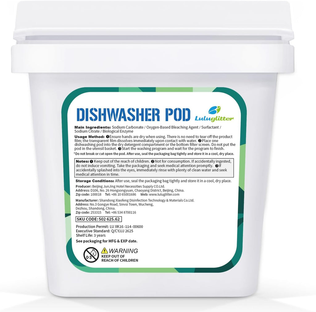 Dishwasher Pods 62 Count Dish Washer Soap Powerful Removes Burnt-On Stain