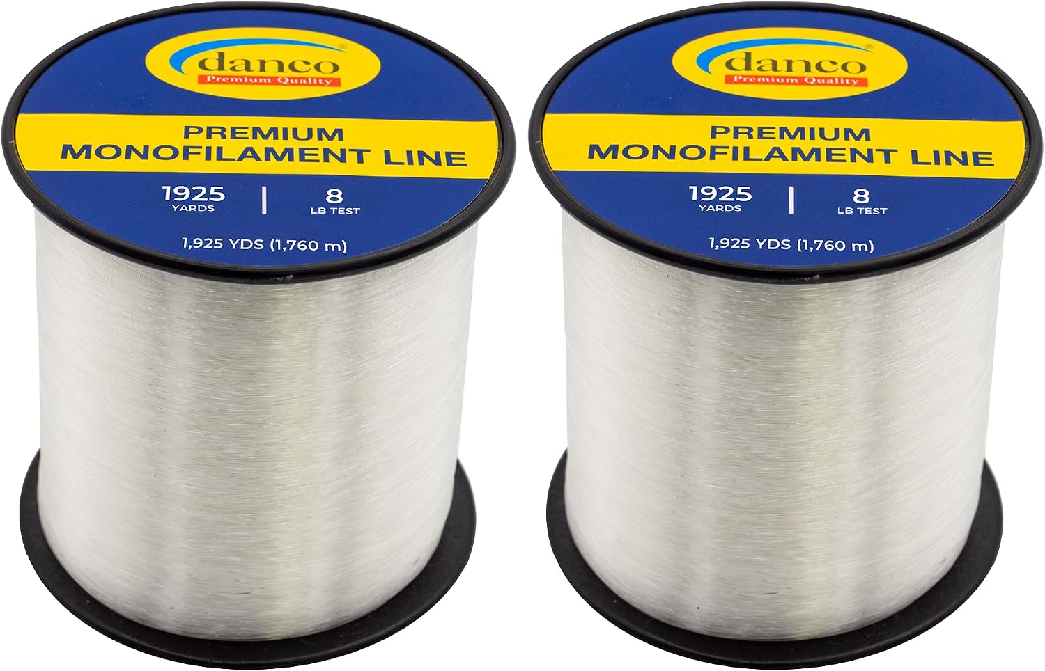 Monofilament Fishing Line | Jumbo Amount 2-1/4 lb Spools Value Pack - Low Memory and Stretch - Abrasion Resistant