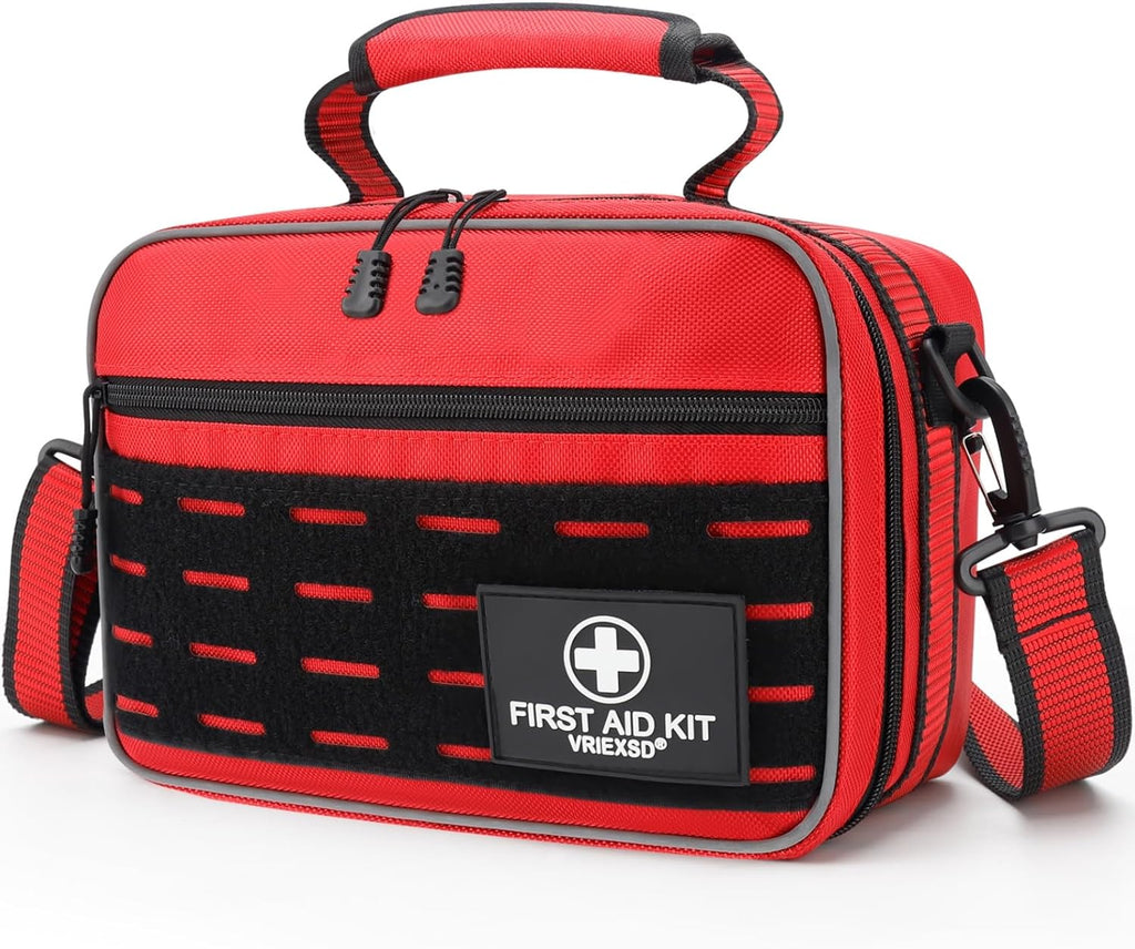 Premium 450 Piece Large First Aid Kit for Home, Travel, Camping, Car, Hiking & Outdoor Emergencies - Emergency
