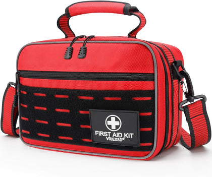 Premium 450 Piece Large First Aid Kit for Home, Travel, Camping, Car, Hiking & Outdoor Emergencies - Emergency