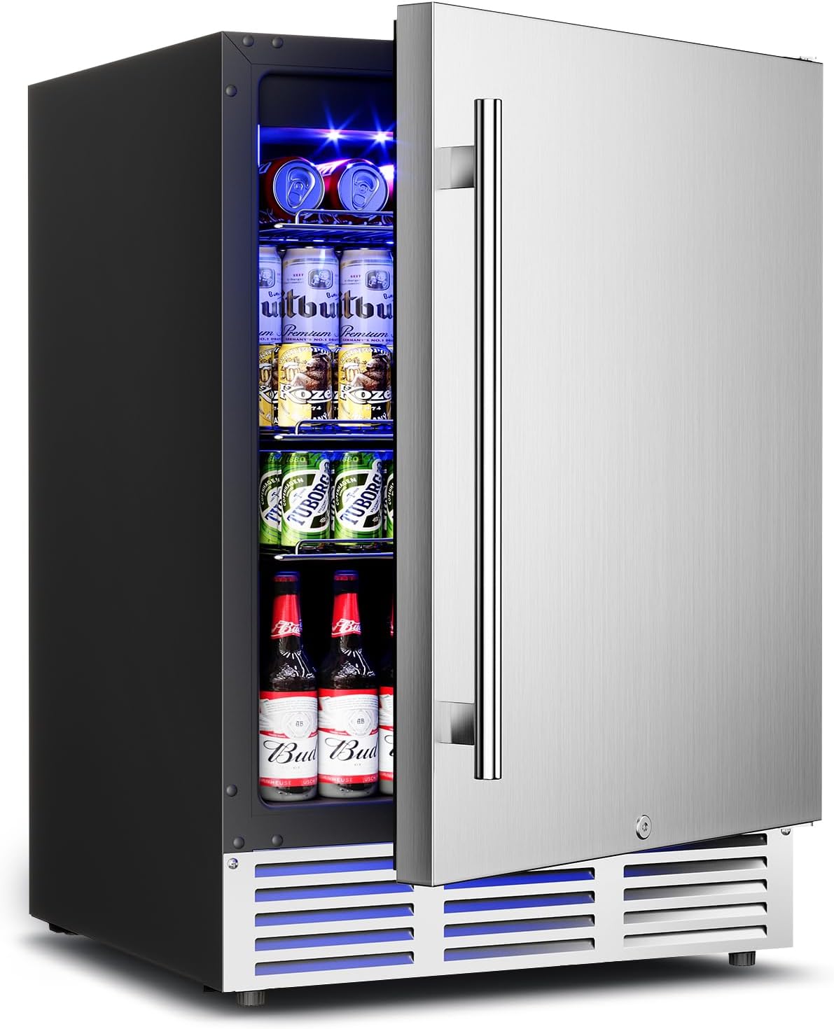 24 Inch Beverage Refrigerator,180 Cans Outdoor Refrigerator