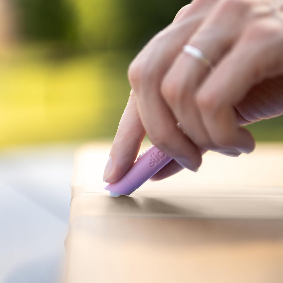 Mini Pen Cutter | Keychain Knife and Box Cutter | Retractable Safety Cutter | Dusty Rose