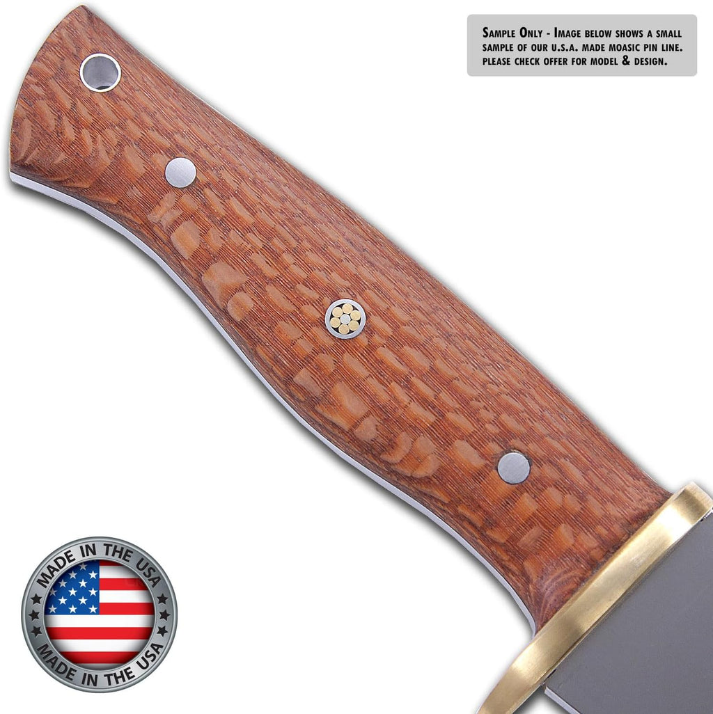 Mosaic Pin - (0.125 (1/8) Inch Diameter) - (403BS) - (Brass Outer Material)(Stainless Steel Inner Material)