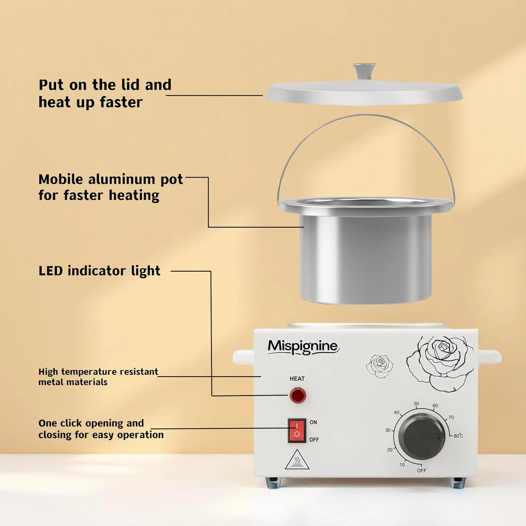 Wax Warmer, Professional Wax Pot for Hair Removal | Large Waxing Machine Electric Waxing Heater for SPA Salon Equipment.