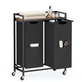 Laundry Sorter 2 Section, Rolling Cart with Shelf 29 Gal. (110 L)
