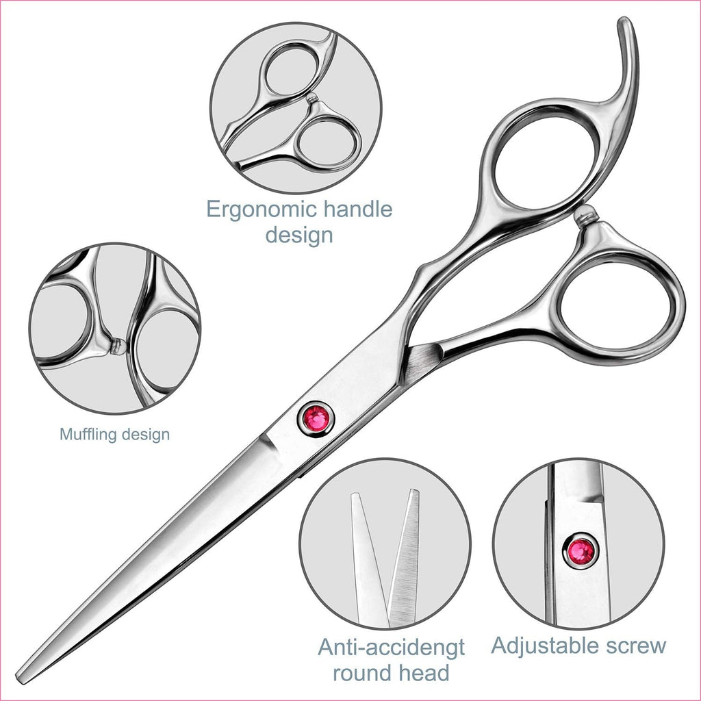 Professional Barber Scissors - Thinning Shears for Men & Women, Salon Hair Trimming Kit with Scissors Set