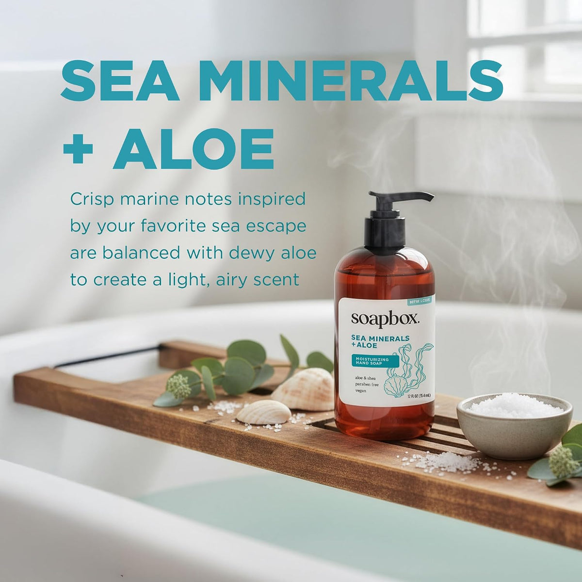Sea Minerals & Aloe Liquid Hand Soap - Moisturizing Hand Wash - 3pk