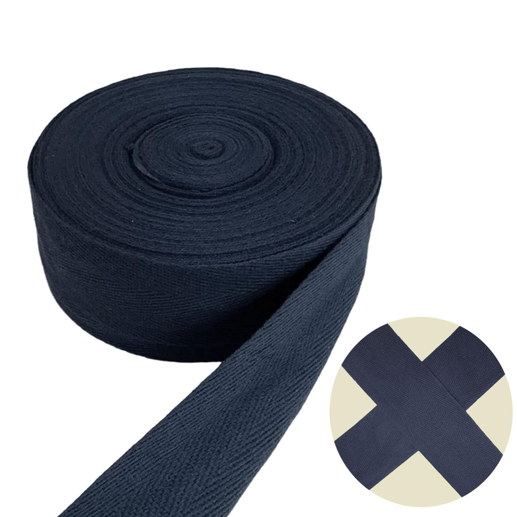 Deep Blue 2''Cotton Herringbone Twill Tape 15Yds Binding Trim