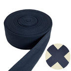 Deep Blue 2''Cotton Herringbone Twill Tape 15Yds Binding Trim
