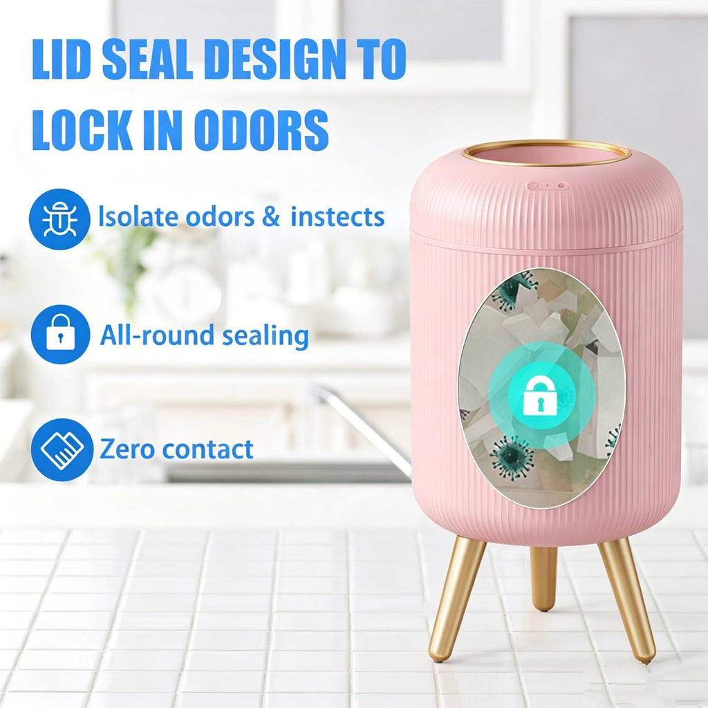 Automatic Bathroom Trash Can, Motion Sensor Trash Can Touchless