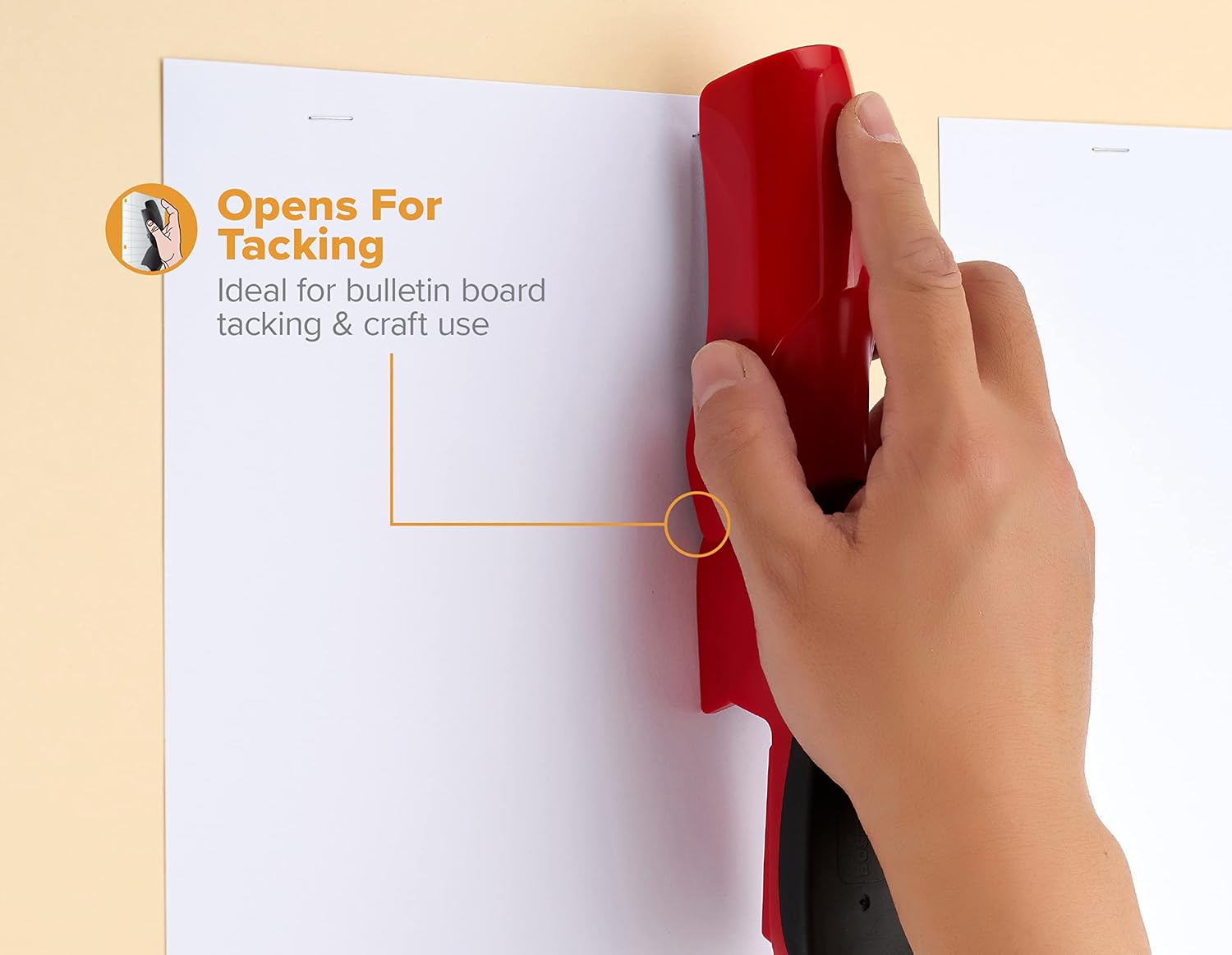 Office Heavy Duty 40 Sheet with 1250 Staples and Staple Remover, No Jam Desktop Stapler, School Bulletin Boards
