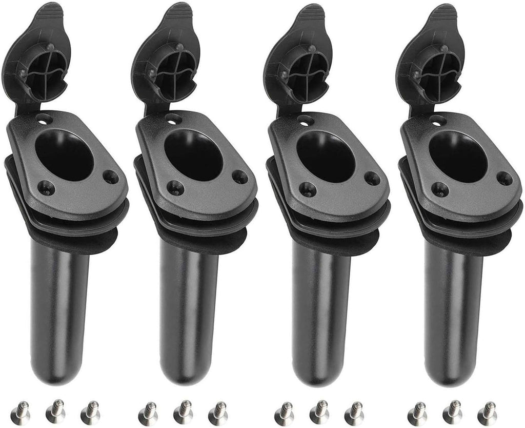 NovelBee 4 Pack Kayak Fishing Rod Holders for Boat,Flush Mount Rod Holders