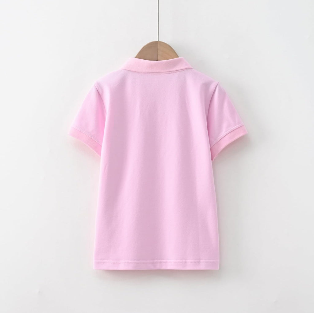 Girls Polo Shirt Short Sleeve Shirt for School Uniform Polo Shirts