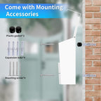 Wall-Mount Mailbox White | No Lock Rust-Resistant Large Capacity Mailbox, Modern Drop Mailboxes for Outside