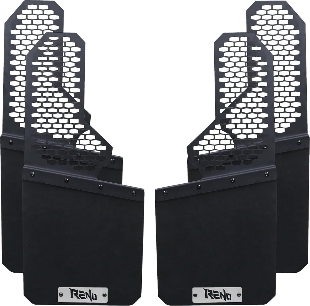 Mud Flaps, Driver + Passenger Sides Splash Guards Heavy Duty Vehicle Sediment Protection Compatible with Universal