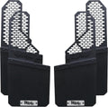 Mud Flaps, Driver + Passenger Sides Splash Guards Heavy Duty Vehicle Sediment Protection Compatible with Universal