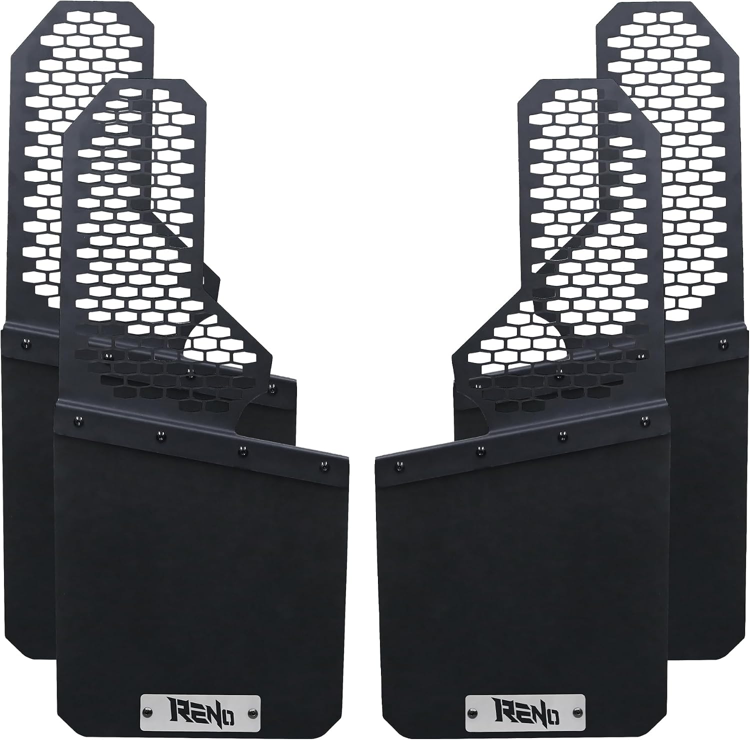 Mud Flaps, Driver + Passenger Sides Splash Guards Heavy Duty Vehicle Sediment Protection Compatible with Universal