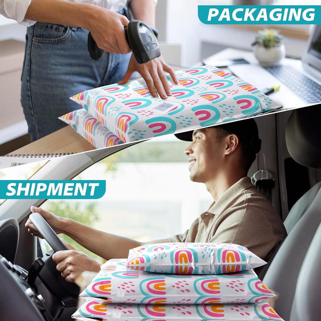 Poly Mailers 10x13, 100Pack Shipping Bags, Self-Seal Polymailers Mailers Poly Bags, Packaging Bags for Small Business