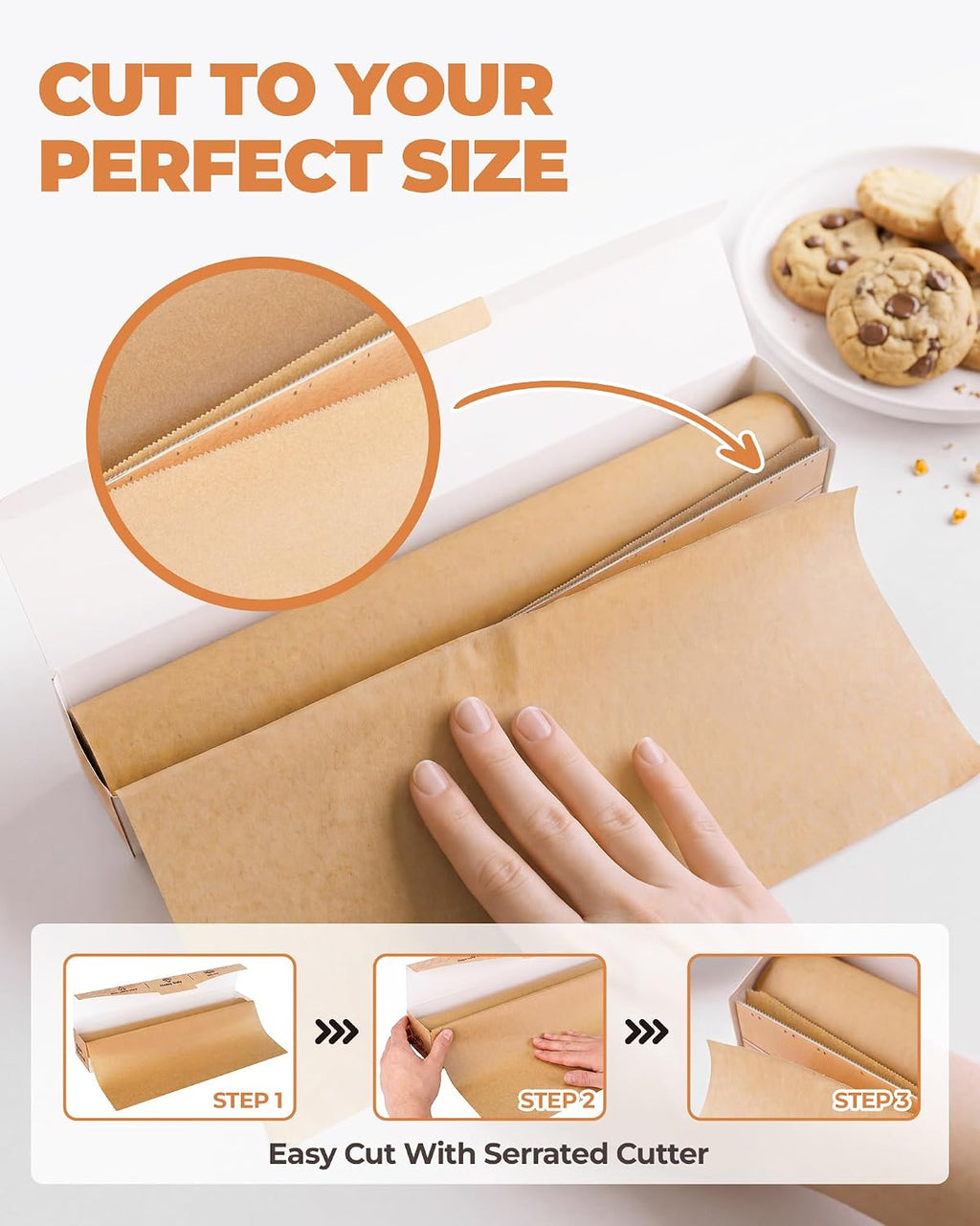 Unbleached Parchment Paper Roll, 13 in x 135 ft, 150 Sq Ft