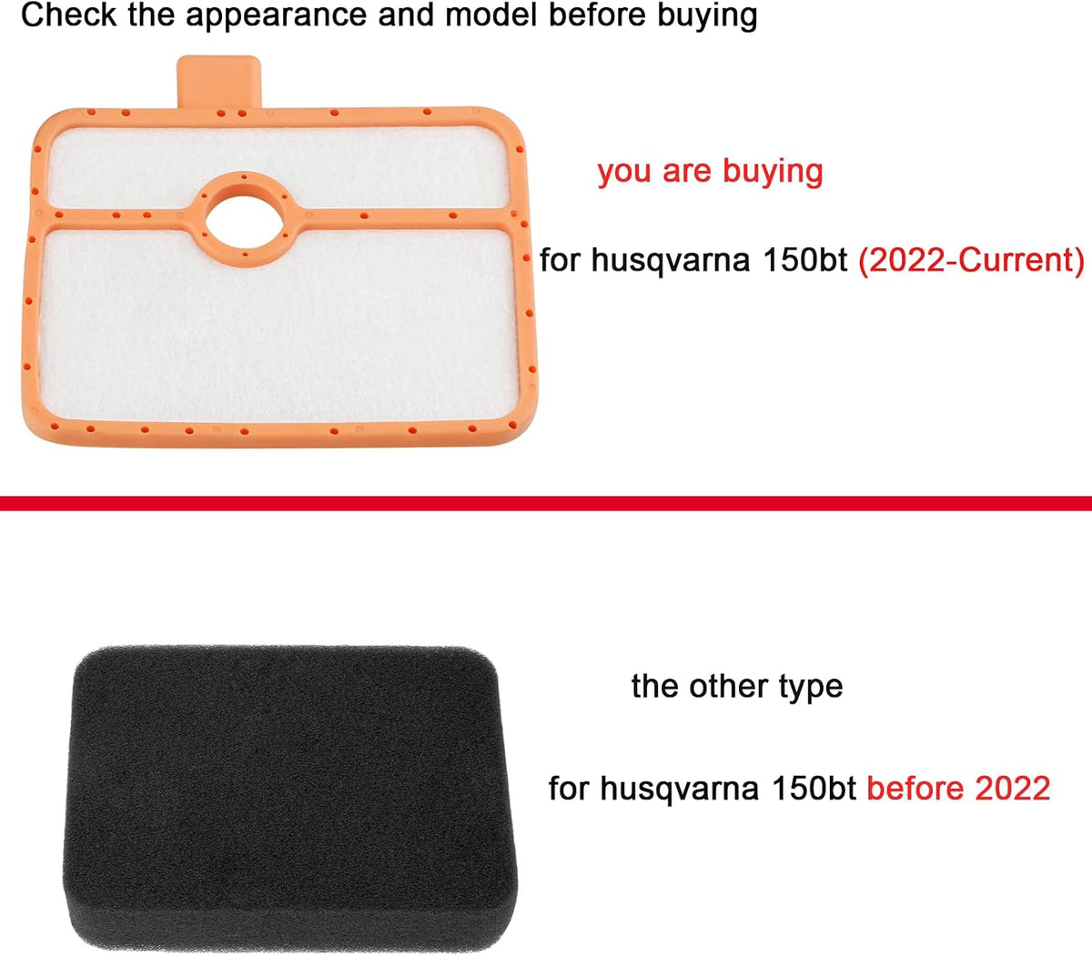 535316301 Air Filter 150BT Fuel Line for Husqvarna 150BT (2022-Present) 345BT 150 BT Backpack Blower 150 BT Air Filter Fuel Line Fuel Filter Primer Bulb Tune Up Kit